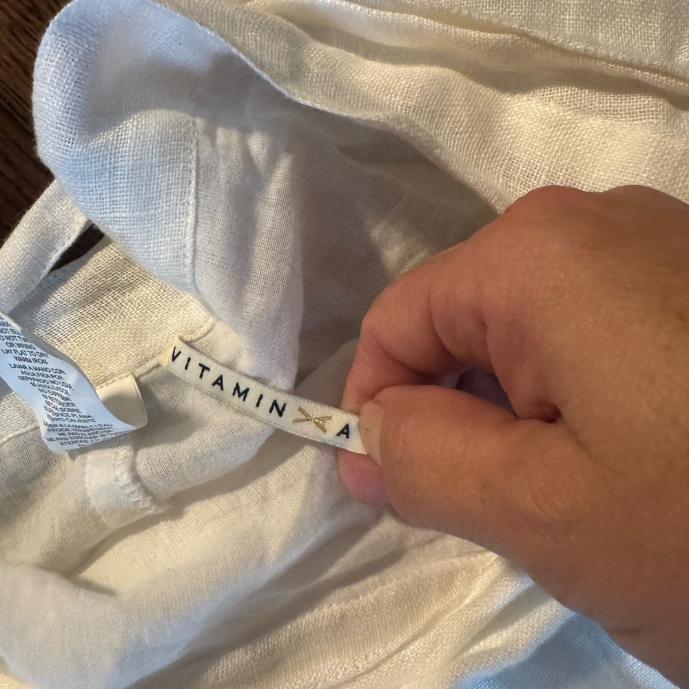 Vitamin A Lana White Linen Coverup Wrap Skirt - Picture 5 of 5